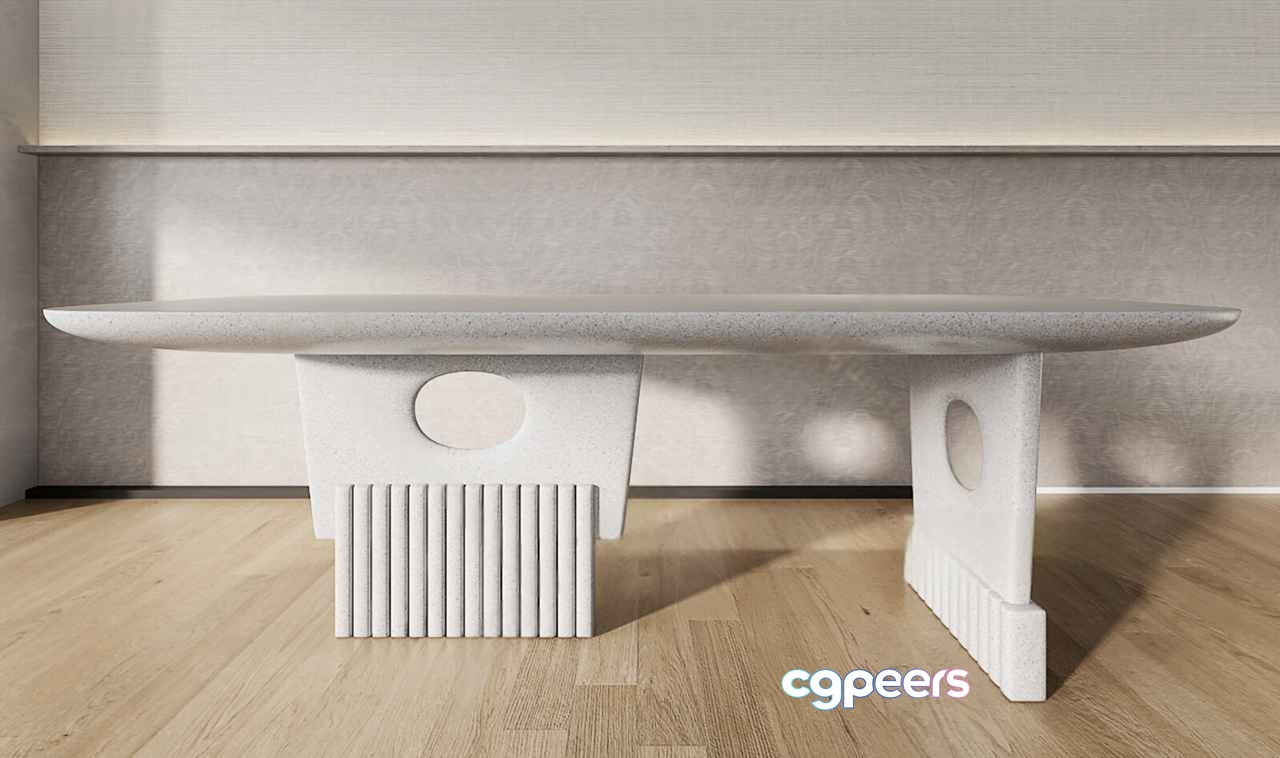 Modern Stone Bench 3D Model - 17886 - VRAY Render Modern Stone Bench 3D Model - 17886 - VRAY Render