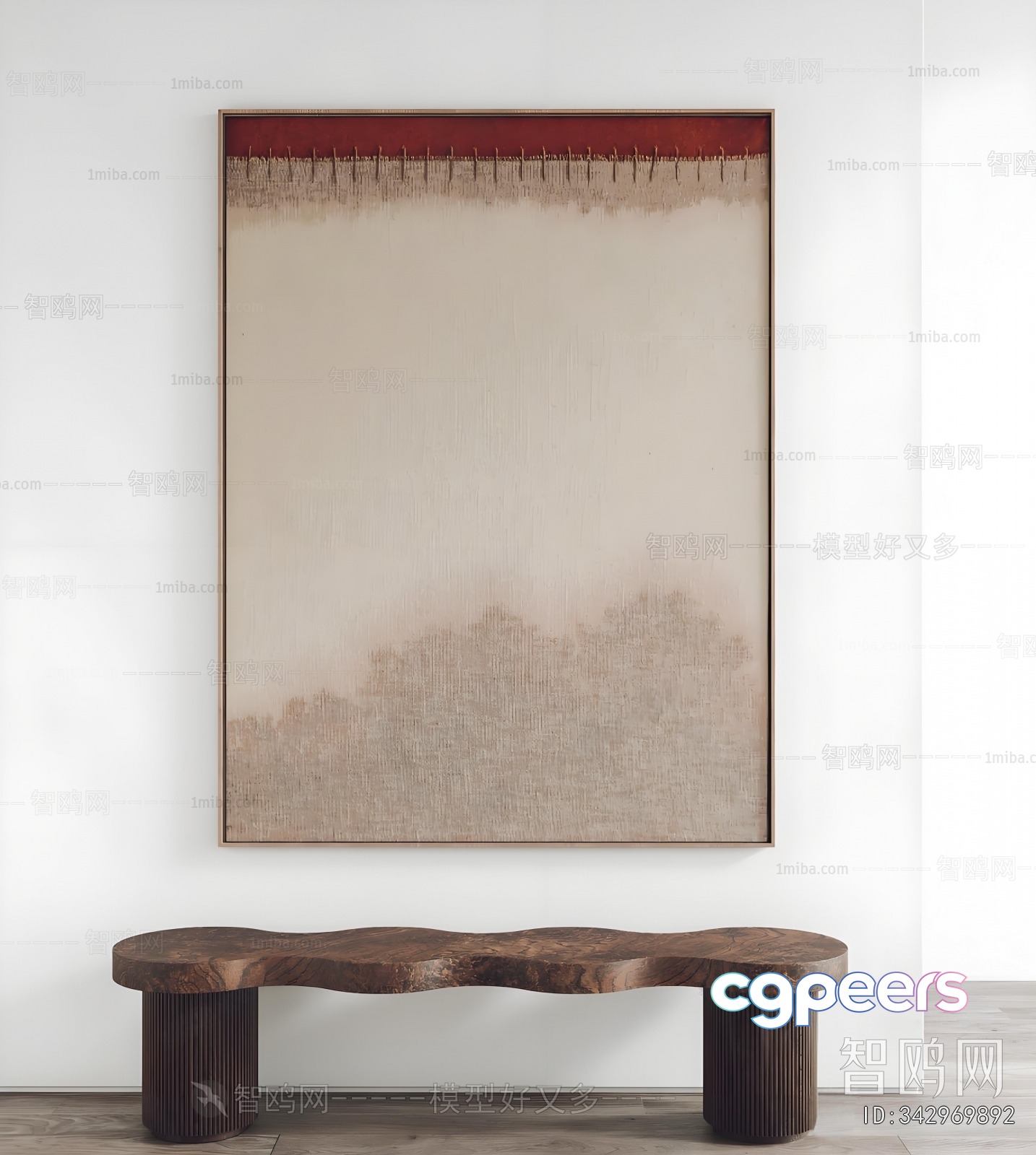 Modern Abstract Art Piece 3D Model - 17373 - VRAY Render Modern Abstract Art Piece 3D Model - 17373 - VRAY Render