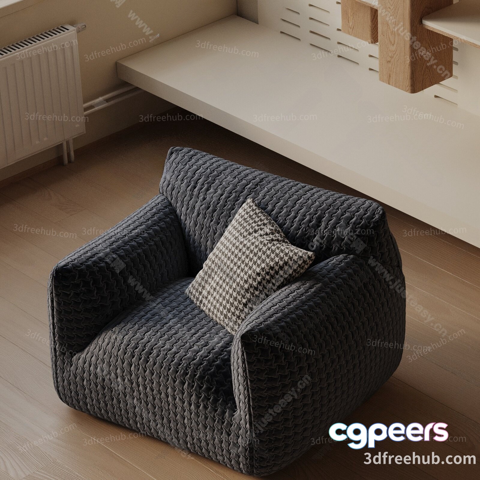 Modern Living Room 3D Model - 3451 - VRAY Render Modern Living Room 3D Model - 3451 - VRAY Render
