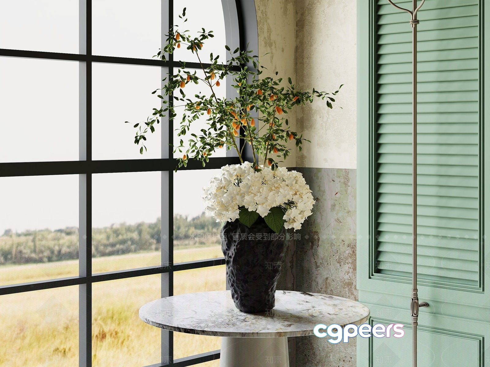 A Vase Of Flowers 3D Model - 16503 - CORONA Render A Vase Of Flowers 3D Model - 16503 - CORONA Render