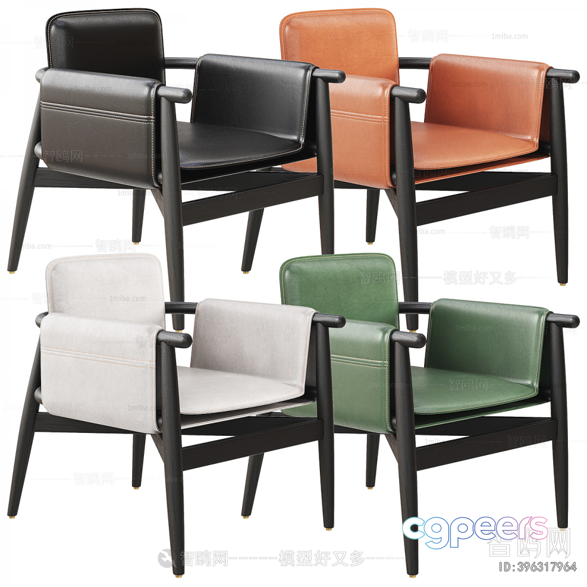 Modern Wooden Chairs 3D Model - 18127 - VRAY Render