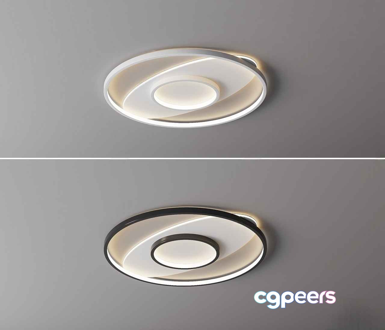 Gold Light Fixture 3D Model - 13923 - VRAY Render
