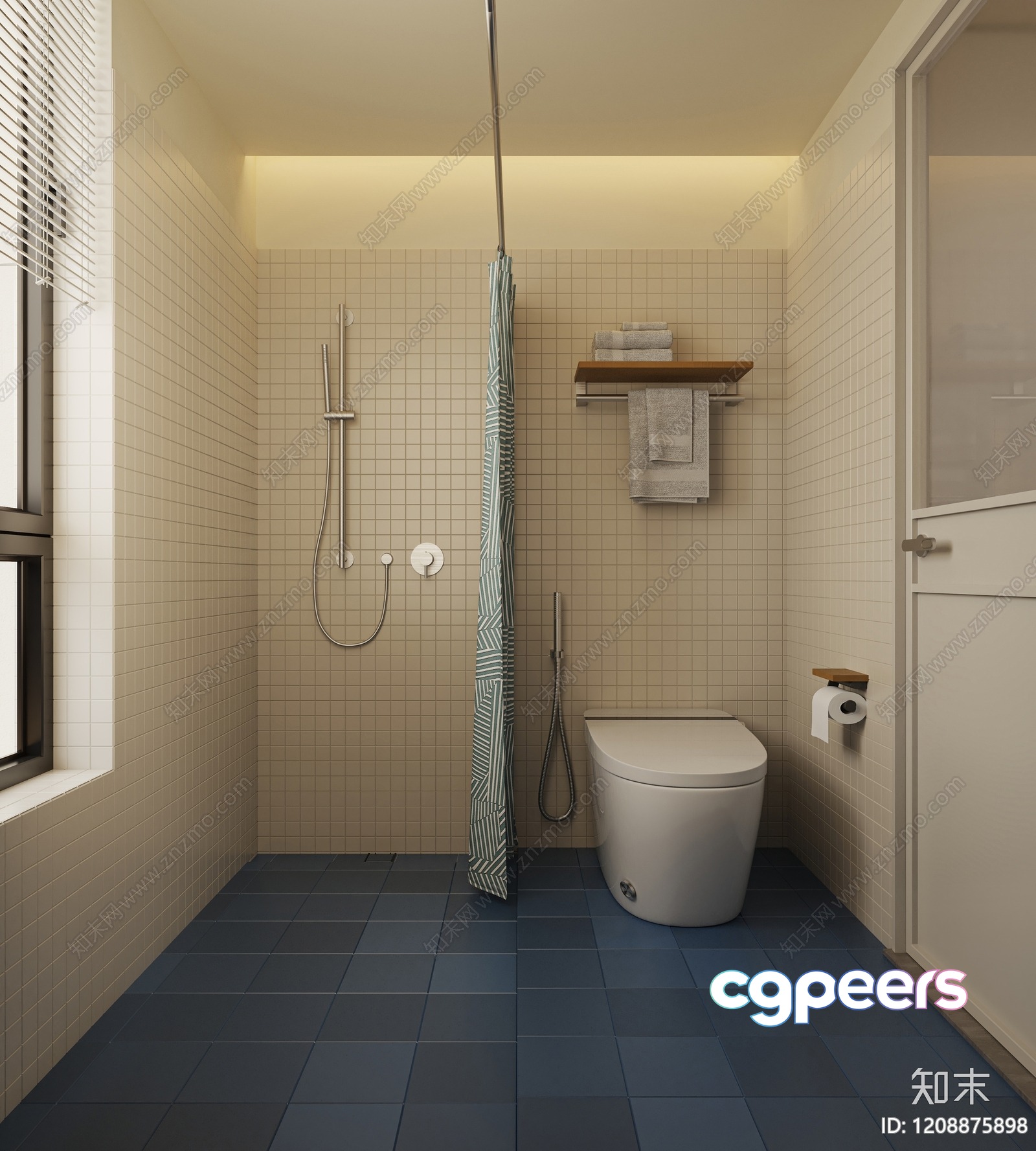 Modern Bathroom 3D Model - 929 - VRAY Render