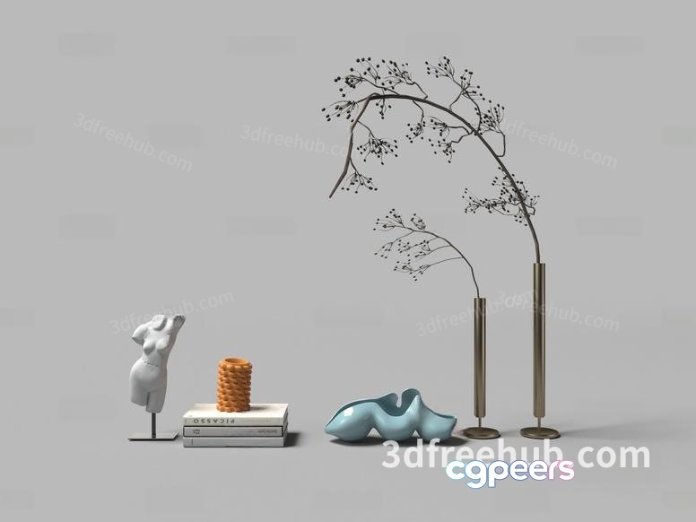 Modern 3D Artwork 3D Model - 23294 - VRAY Render Modern 3D Artwork 3D Model - 23294 - VRAY Render