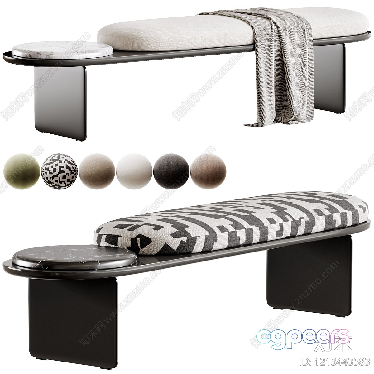 Modern Bench Design 3D Model - 21476 - VRAY Render Modern Bench Design 3D Model - 21476 - VRAY Render