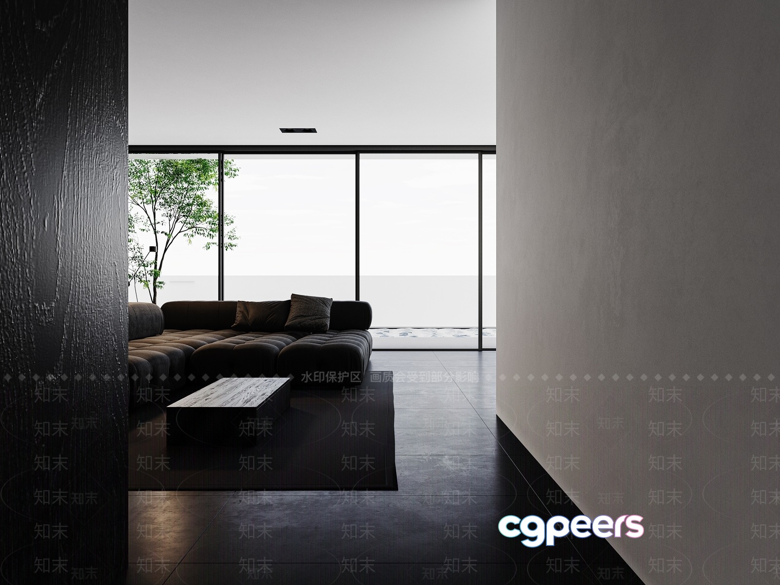 Modern Living Room 3D Model - 8152 - VRAY Render Modern Living Room 3D Model - 8152 - VRAY Render