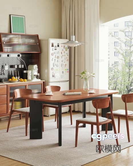Modern Dining Room 3D Model - 15846 - CORONA Render