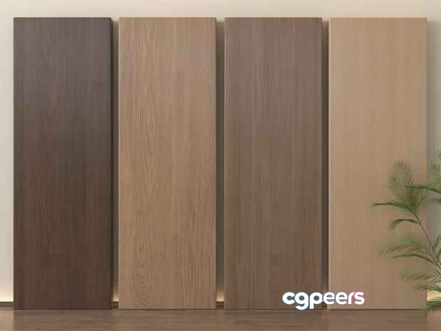 Wooden Wall Panels 3D Model - 21096 - VRAY Render