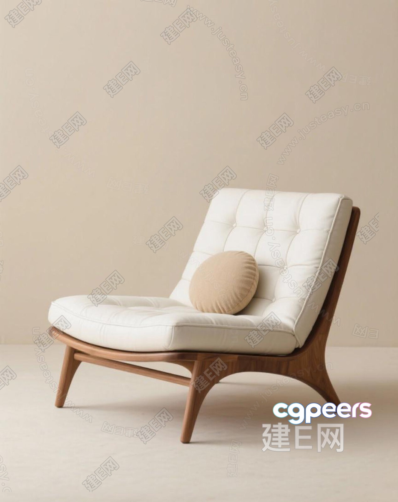 Wooden Chair With White Cushions 3D Model - 1502 - VRAY Render Wooden Chair With White Cushions 3D Model - 1502 - VRAY Render