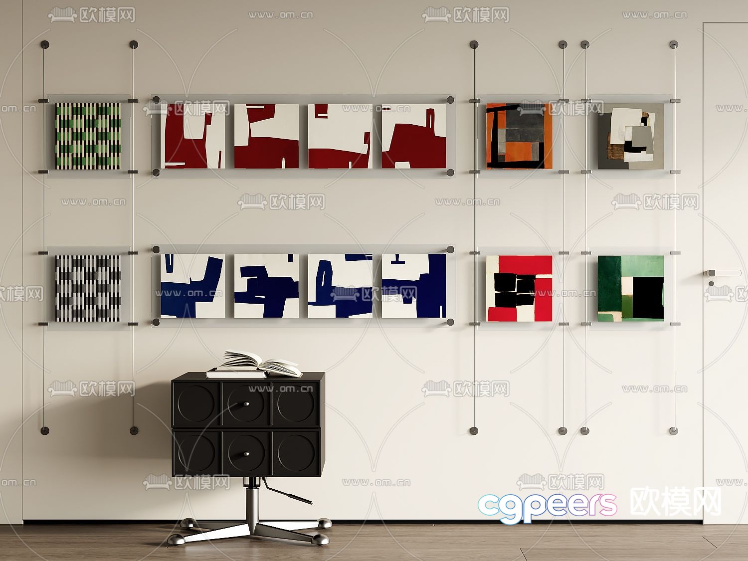 Modern Office Furniture 3D Model - 13302 - VRAY Render Modern Office Furniture 3D Model - 13302 - VRAY Render