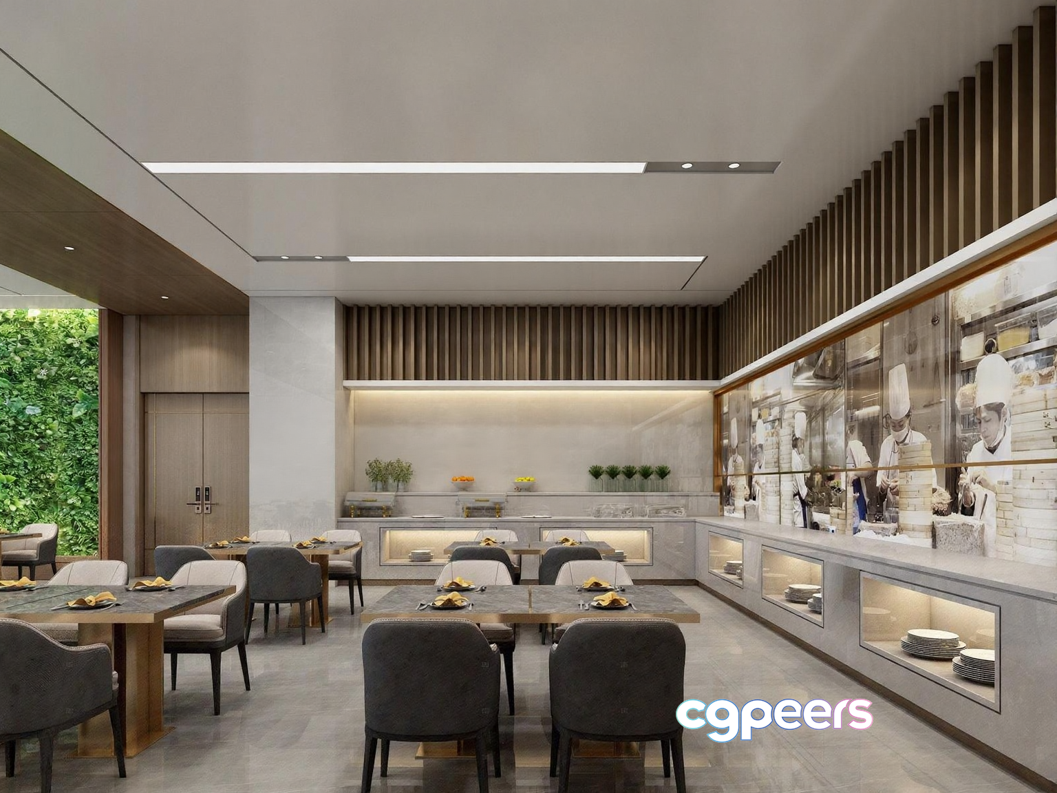 Modern Dining Room 3D Model - 22341 - VRAY Render Modern Dining Room 3D Model - 22341 - VRAY Render