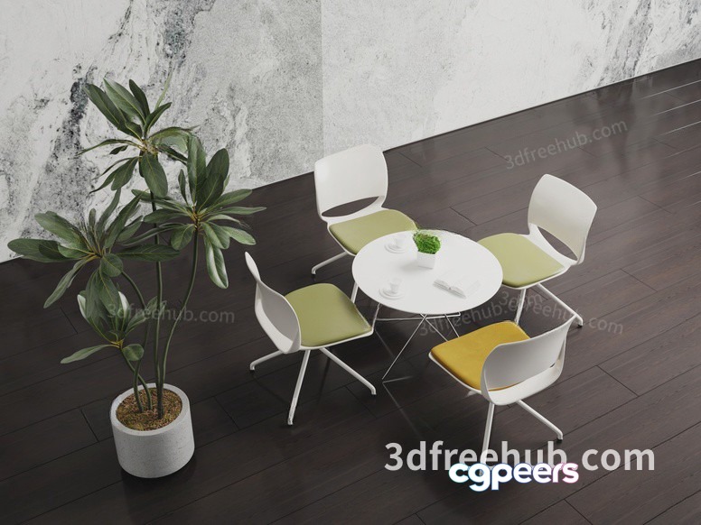 Modern Dining Room 3D Model - 18548 - VRAY Render