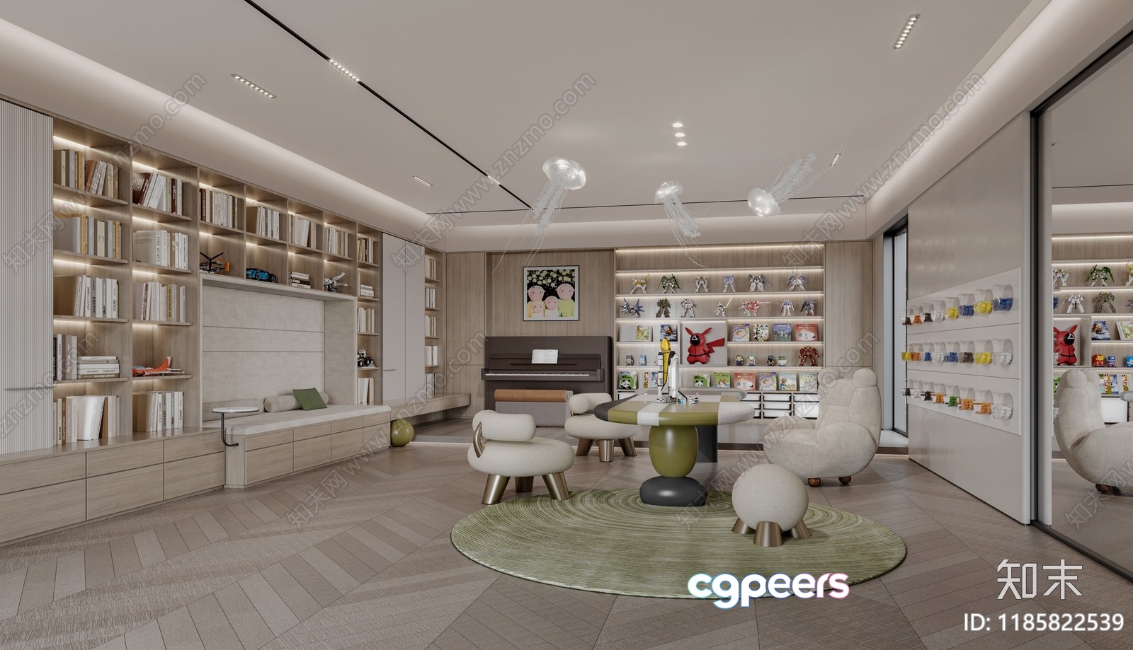 Modern Living Room 3D Model - 20626 - CORONA Render