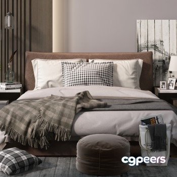 Cozy Bedroom 3D Model - 18576 - VRAY Render Cozy Bedroom 3D Model - 18576 - VRAY Render