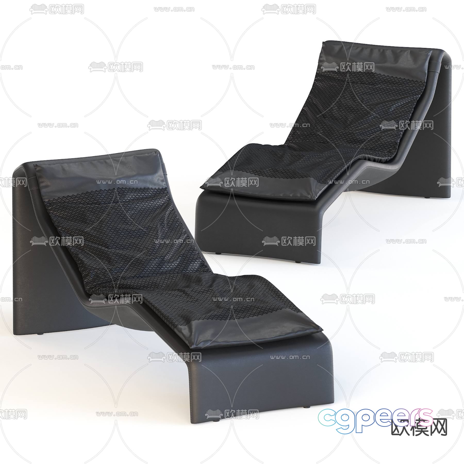 Modern Lounge Chairs 3D Model - 3166 - VRAY Render