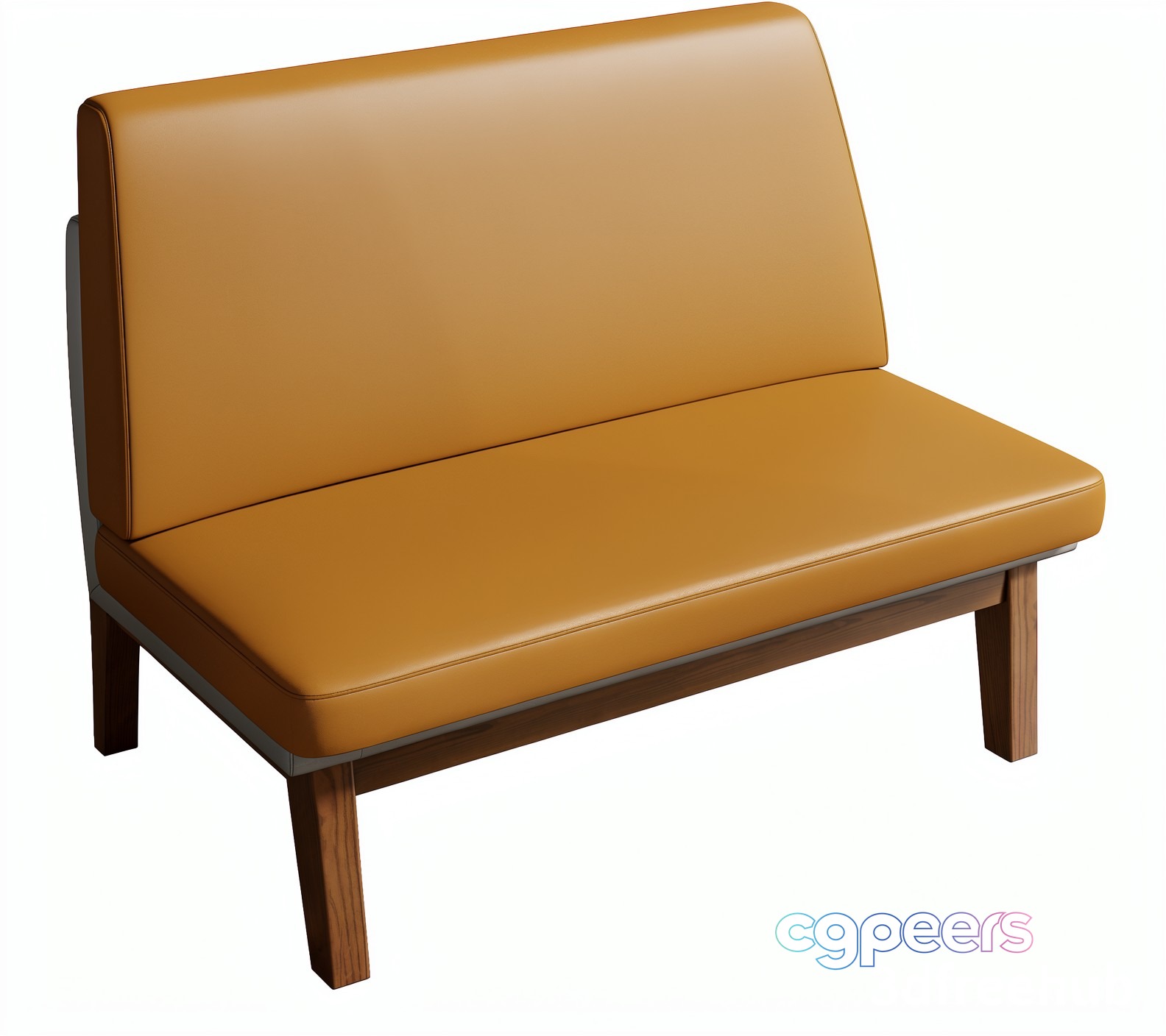 Brown Leather Bench 3D Model - 21788 - VRAY Render Brown Leather Bench 3D Model - 21788 - VRAY Render