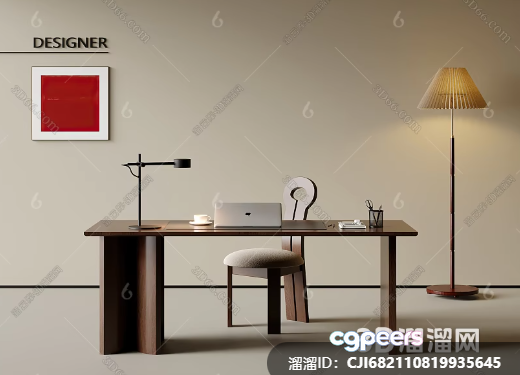 A Modern Office Desk 3D Model - 13150 - VRAY Render A Modern Office Desk 3D Model - 13150 - VRAY Render