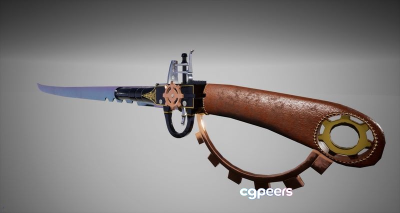 3D Game Assets - Pistol Sword Steampunk 3D Game Assets - Pistol Sword Steampunk