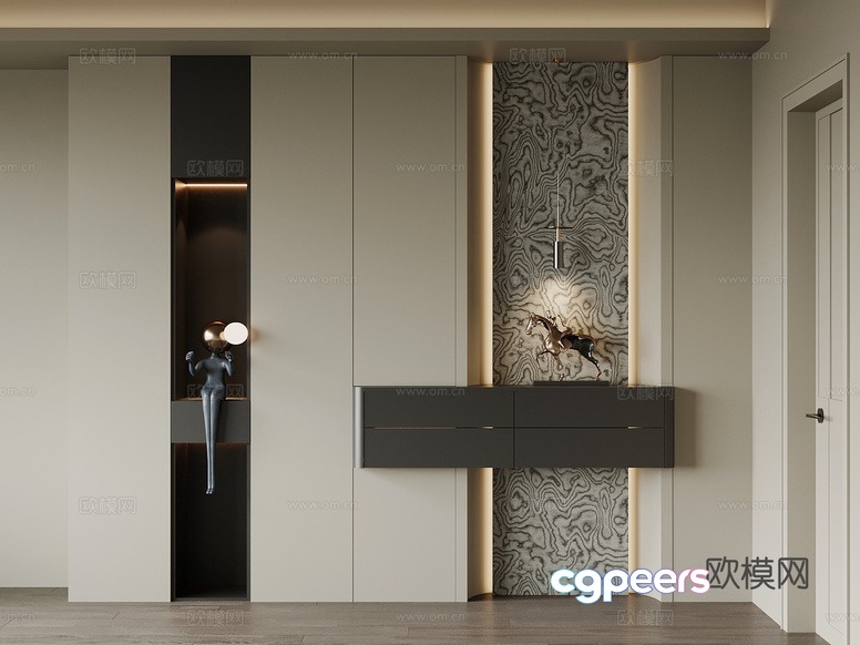 Modern Home Decor 3D Model - 6793 - VRAY Render
