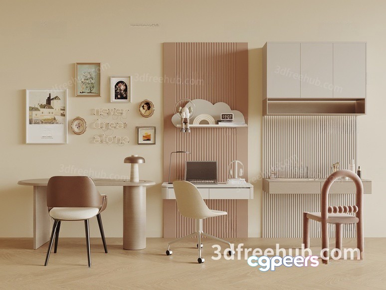Modern Home Office 3D Model - 21279 - VRAY Render Modern Home Office 3D Model - 21279 - VRAY Render