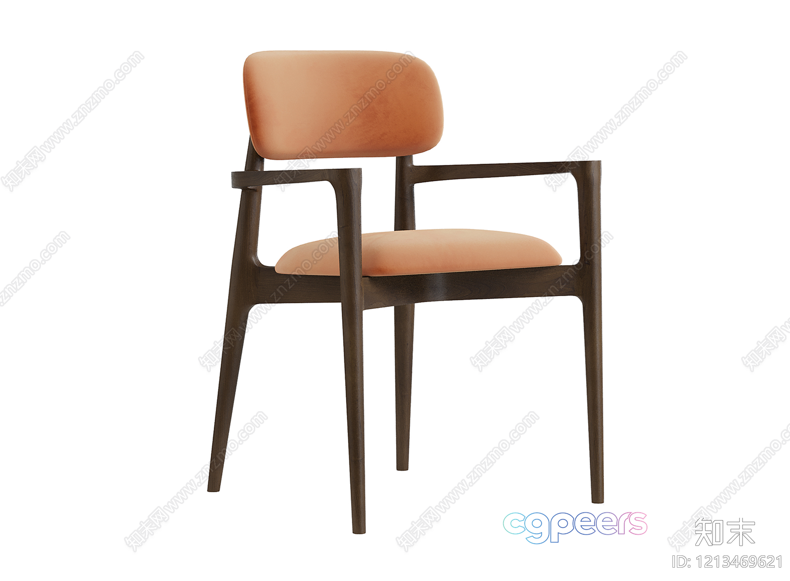 Wooden Dining Chair 3D Model - 9539 - VRAY Render
