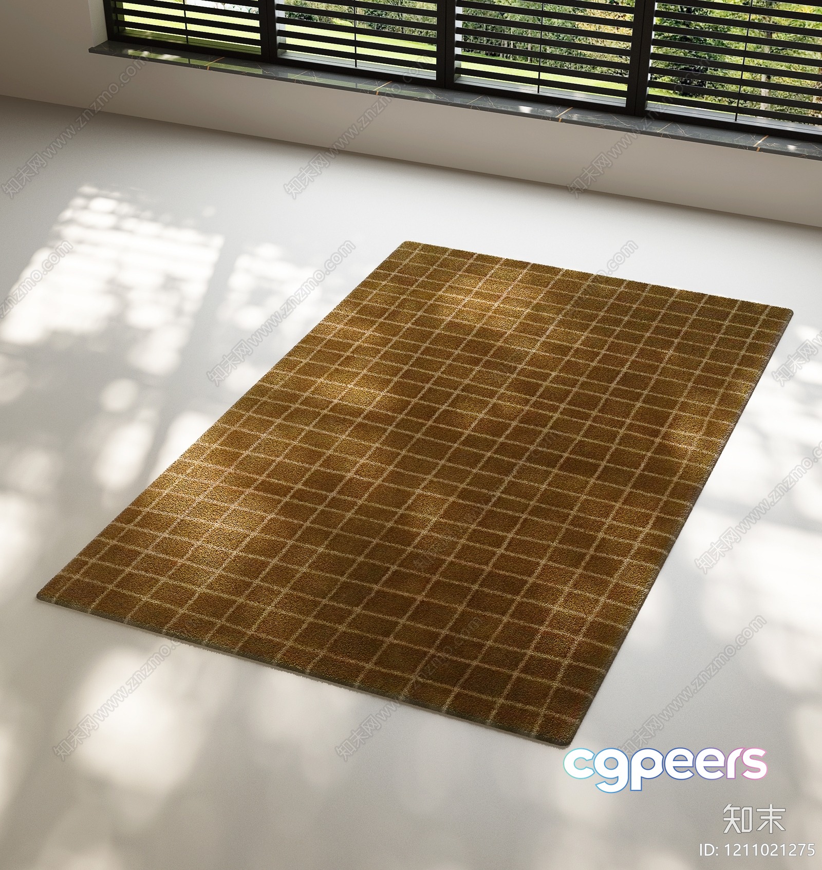 Cozy Brown Rug 3D Model - 9980 - VRAY Render Cozy Brown Rug 3D Model - 9980 - VRAY Render