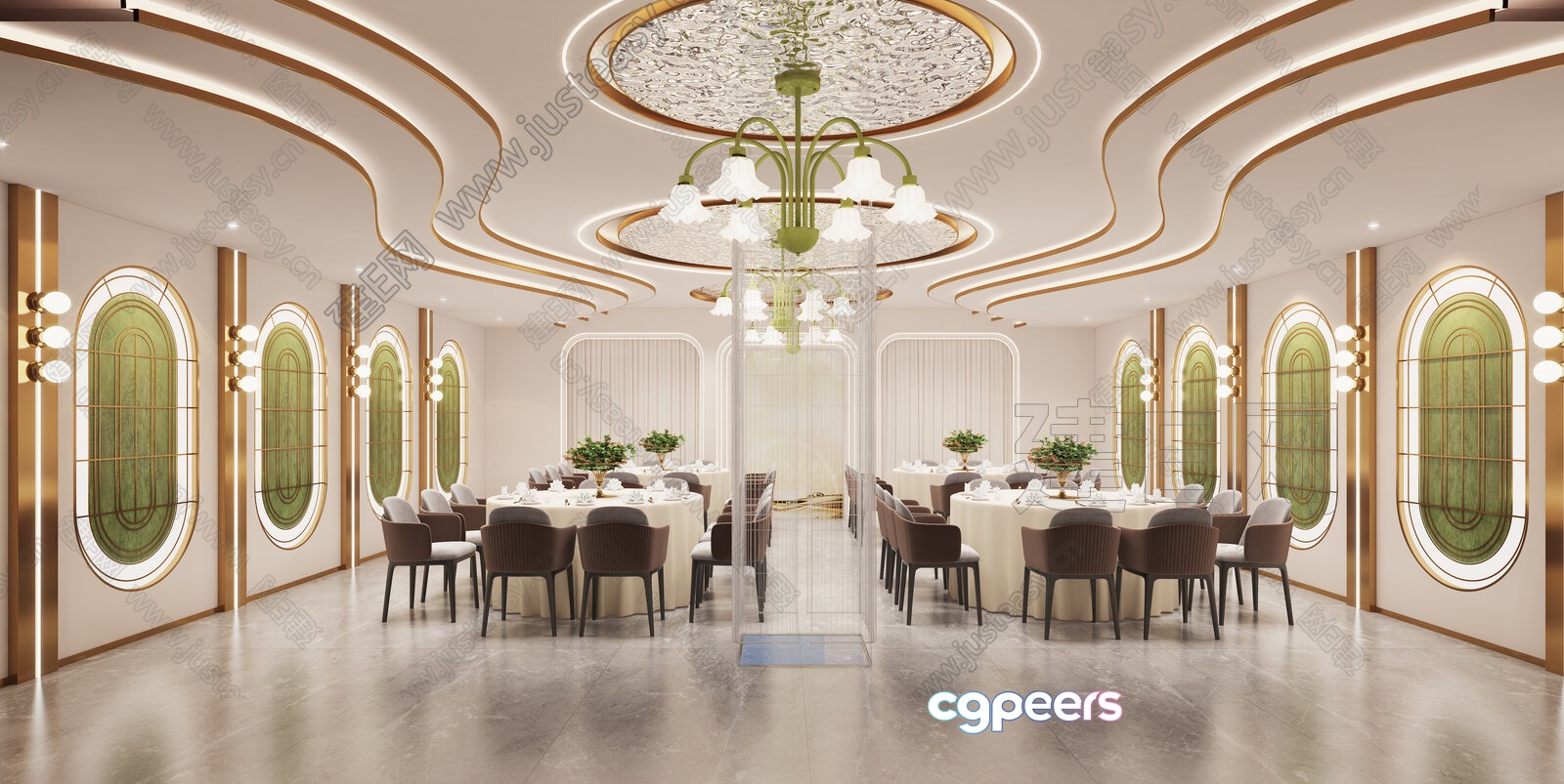 Luxurious Dining Room 3D Model - 4668 - VRAY Render Luxurious Dining Room 3D Model - 4668 - VRAY Render