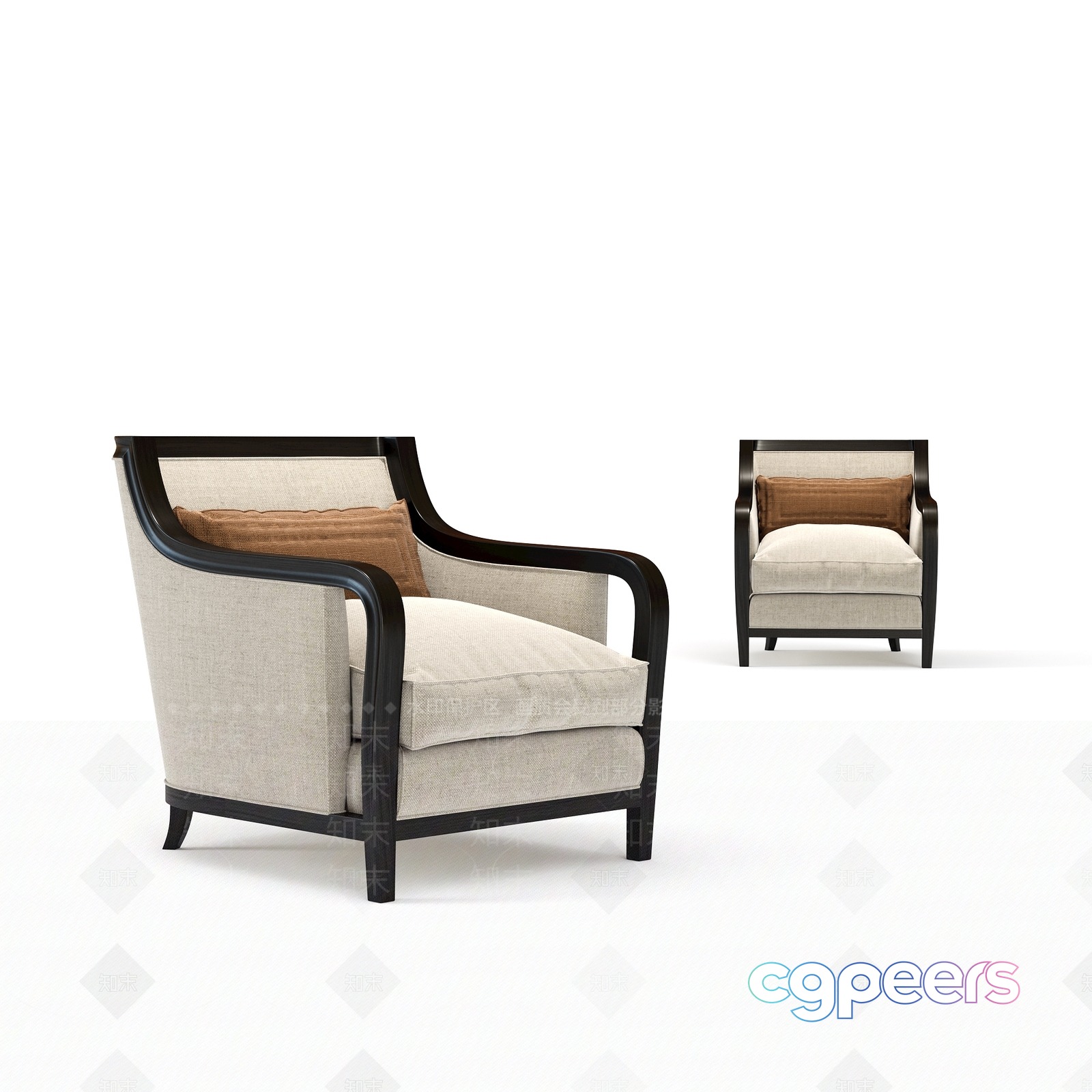 Modern Living Room 3D Model - 10916 - VRAY Render