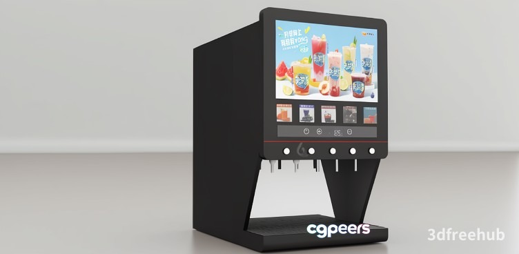 A Vending Machine 3D Model - 21603 - VRAY Render A Vending Machine 3D Model - 21603 - VRAY Render