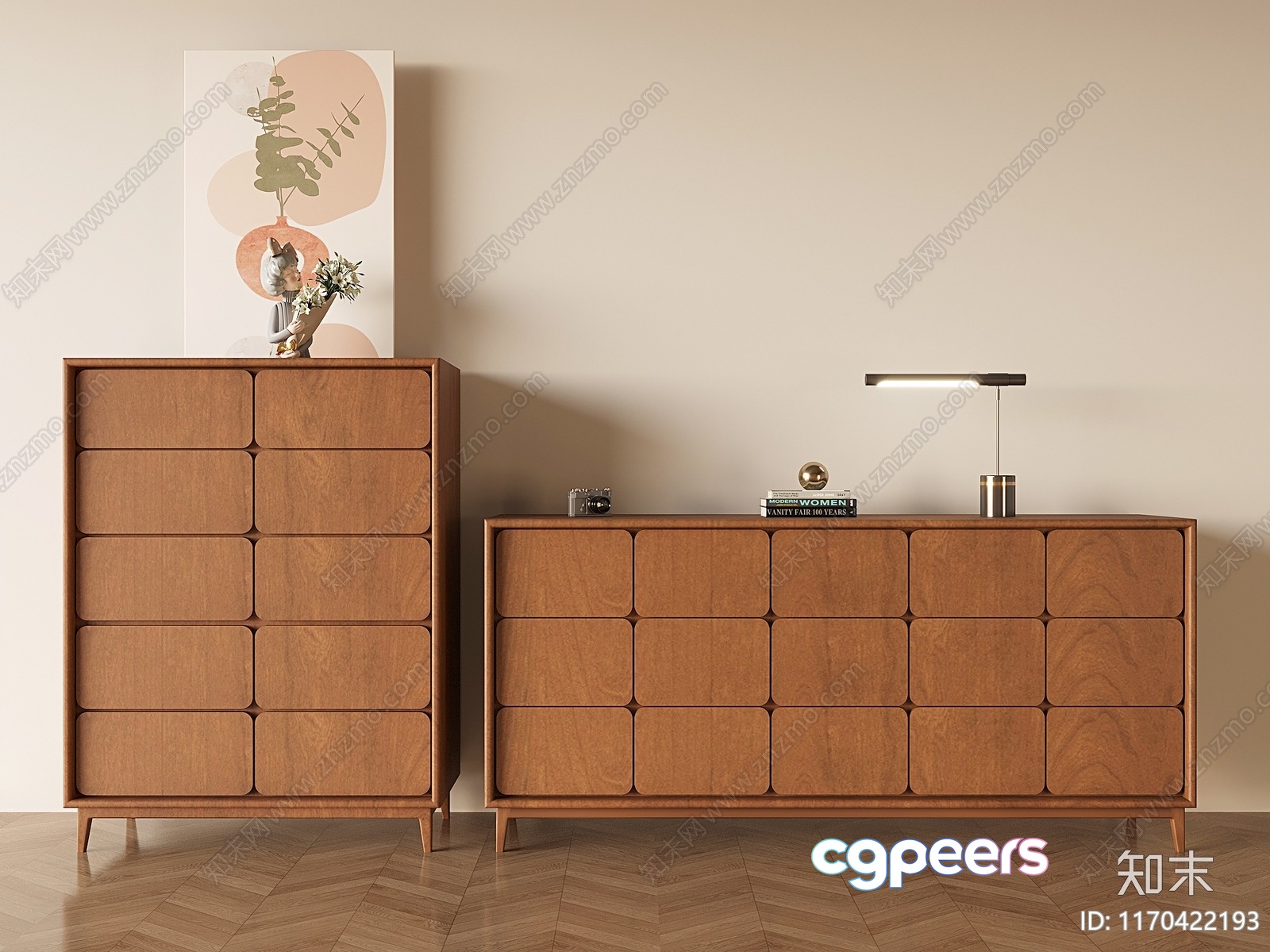 Mid-Century Modern Furniture 3D Model - 16769 - VRAY Render