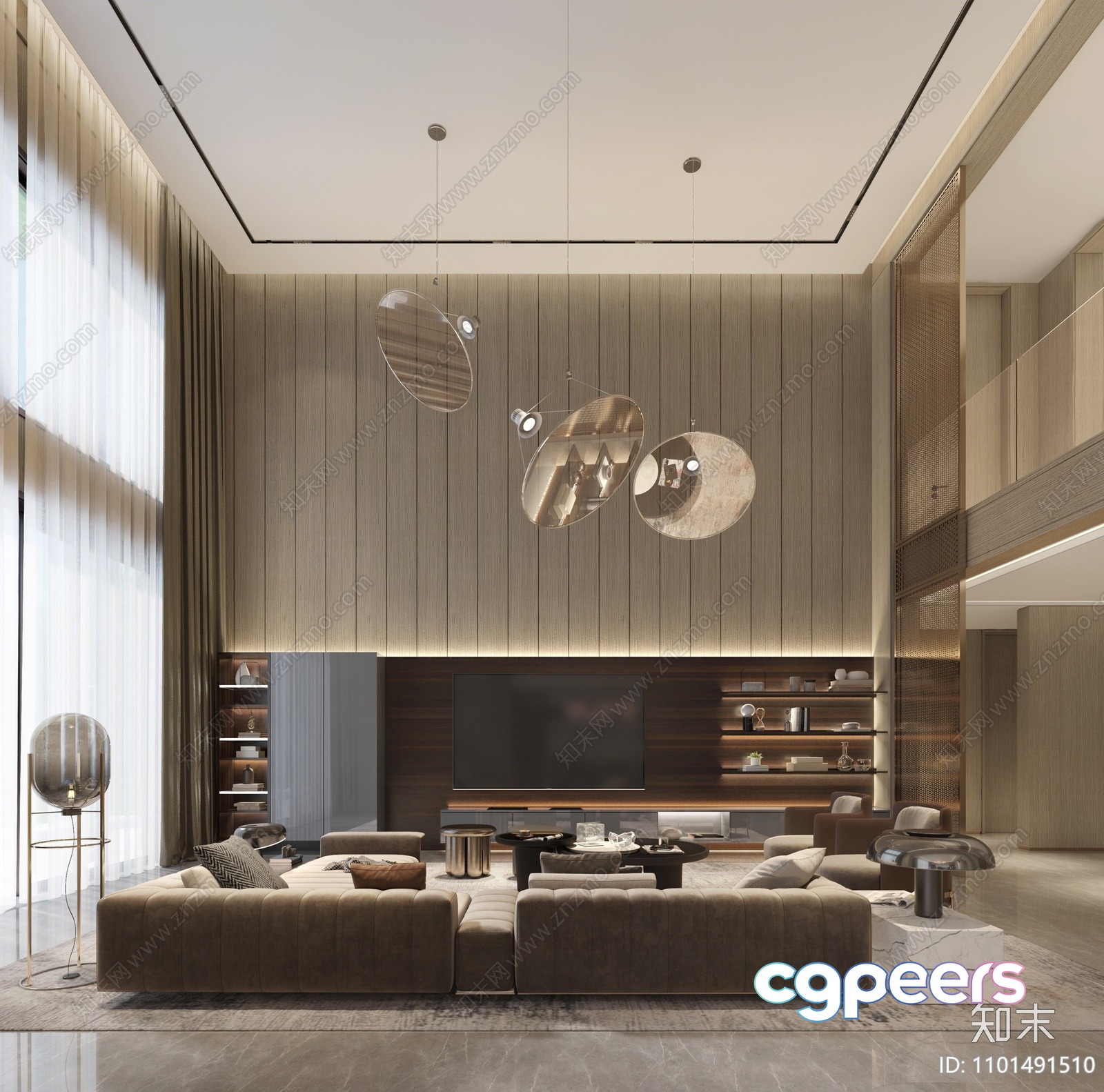 Modern Living Room 3D Model - 15888 - VRAY Render Modern Living Room 3D Model - 15888 - VRAY Render