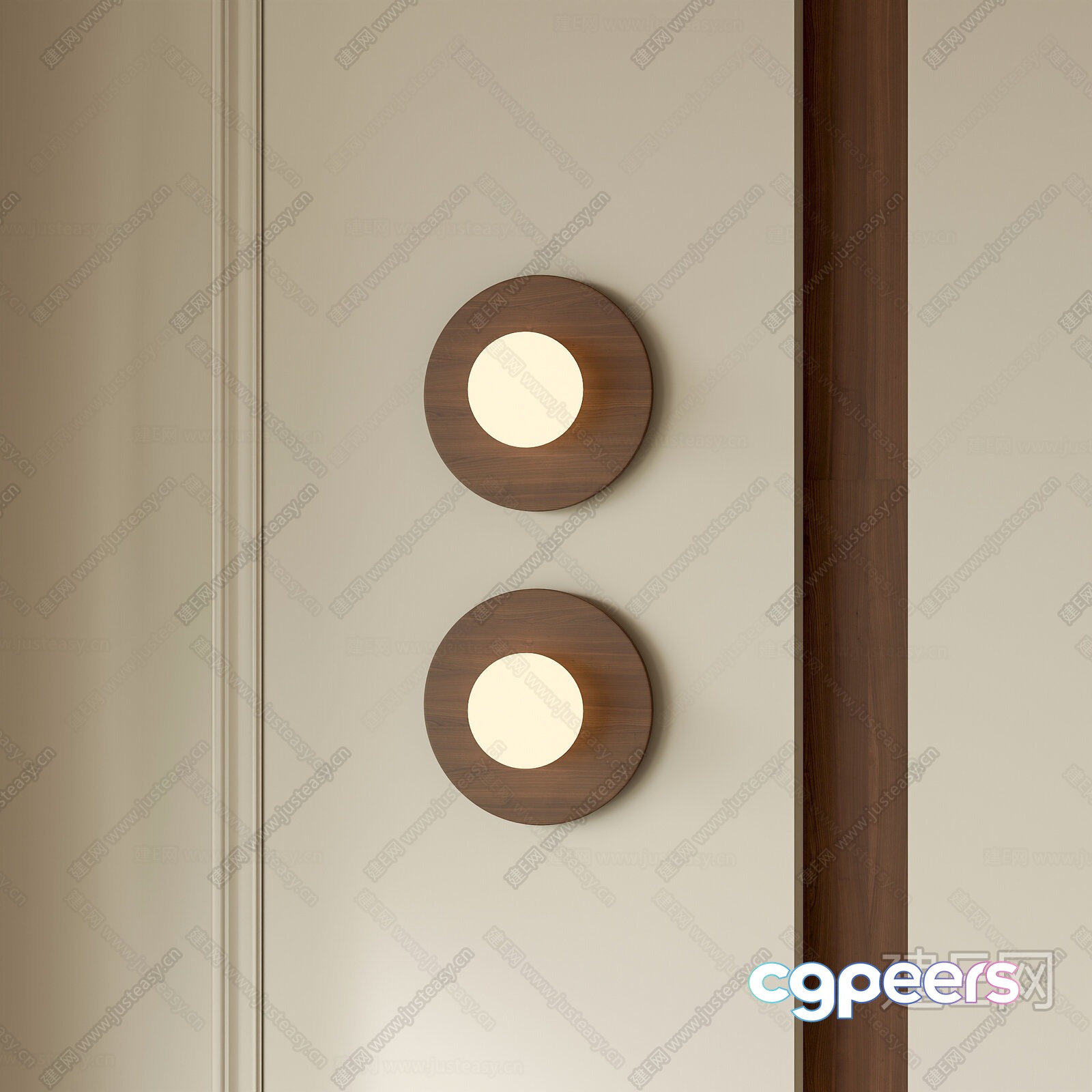 Modern Wall Lights 3D Model - 1882 - VRAY Render