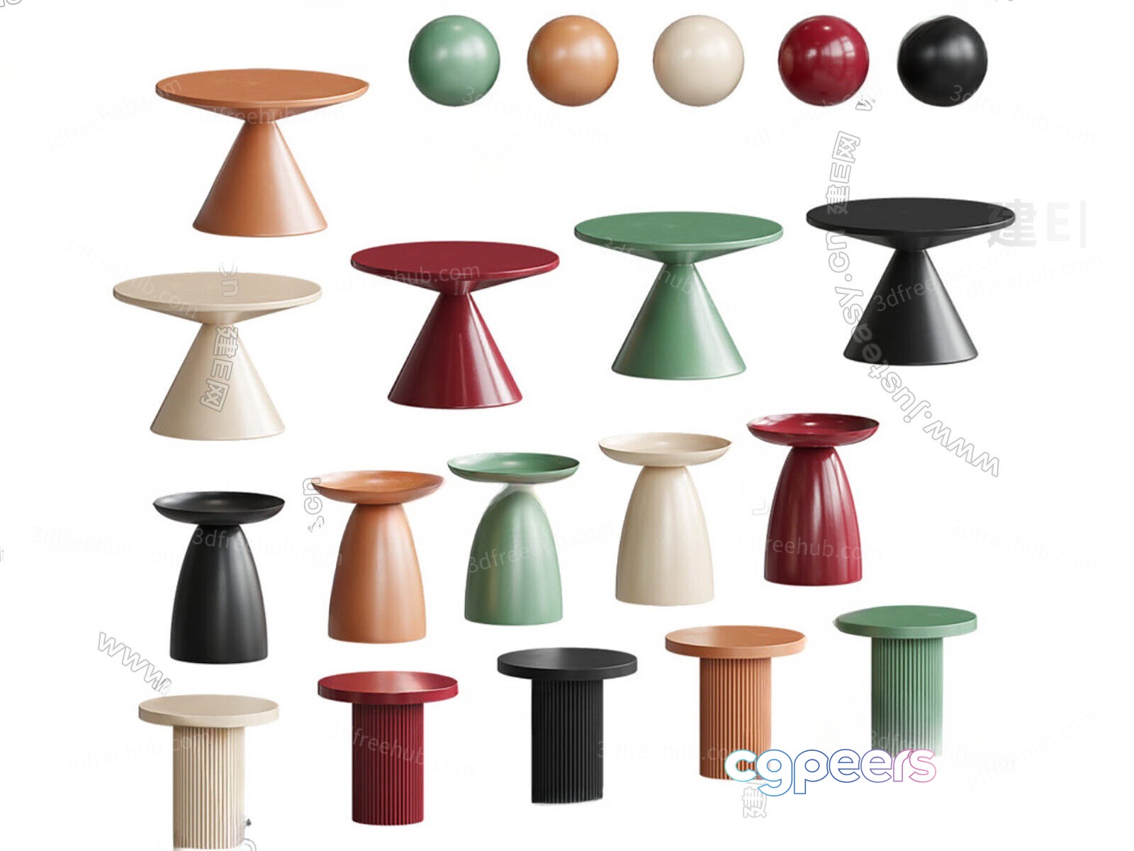 These Are Modern Stools 3D Model - 21605 - VRAY Render