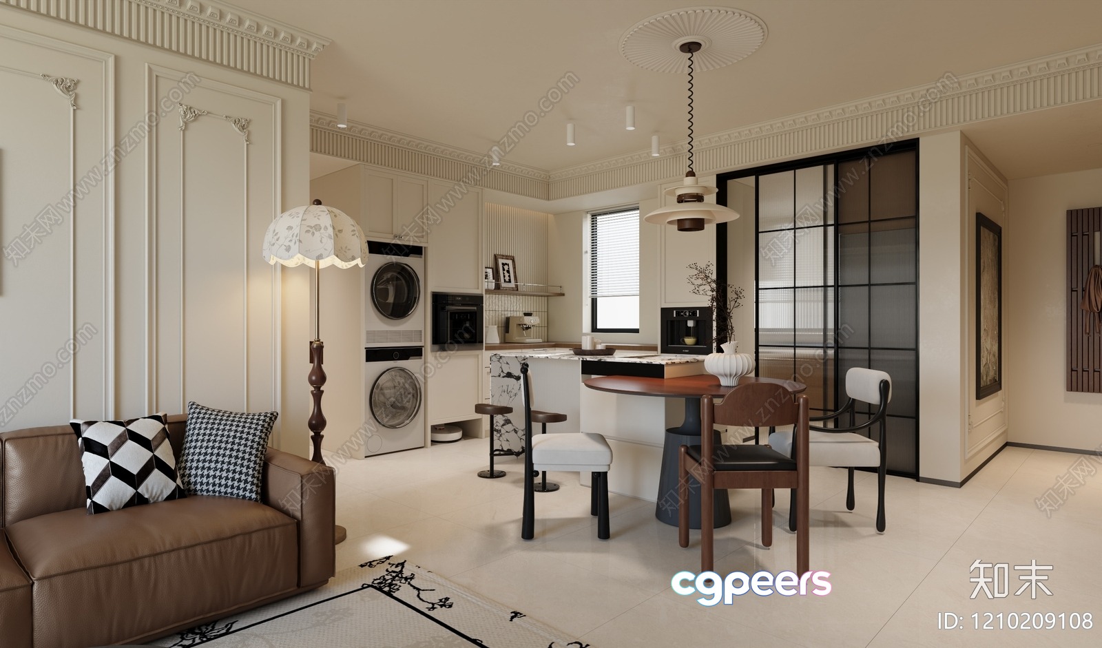 Modern Living Room 3D Model - 4812 - VRAY Render Modern Living Room 3D Model - 4812 - VRAY Render