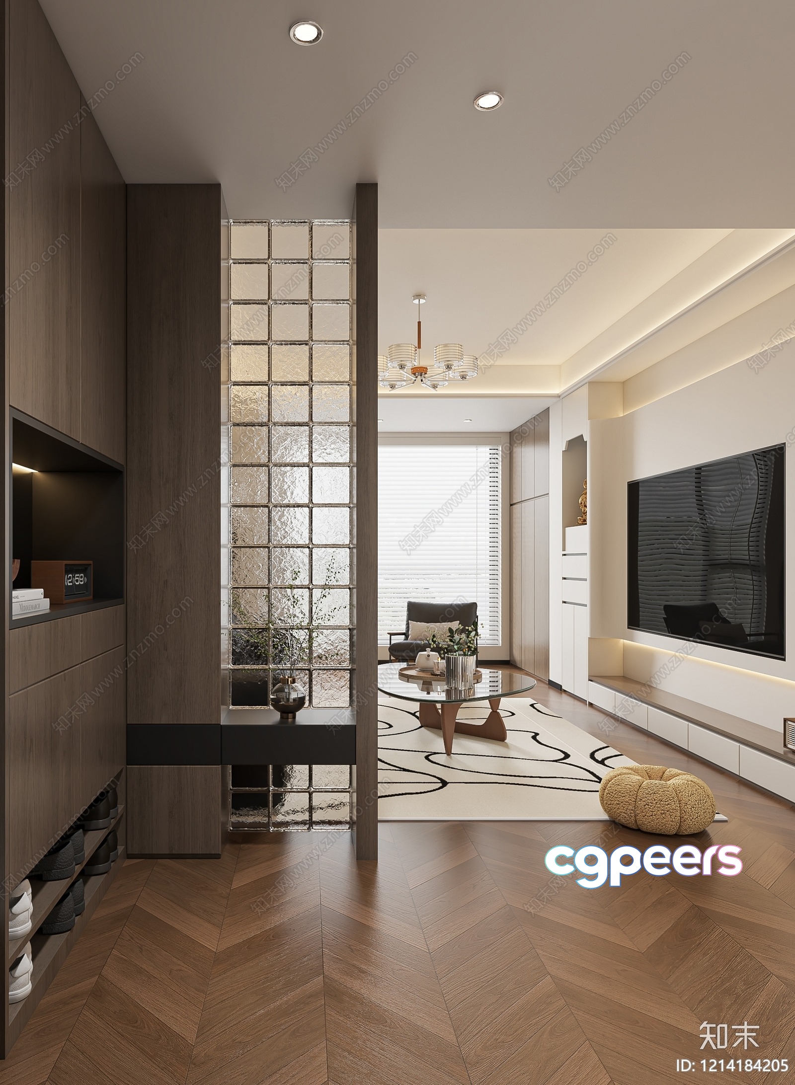 Modern Living Room 3D Model - 11085 - VRAY Render Modern Living Room 3D Model - 11085 - VRAY Render