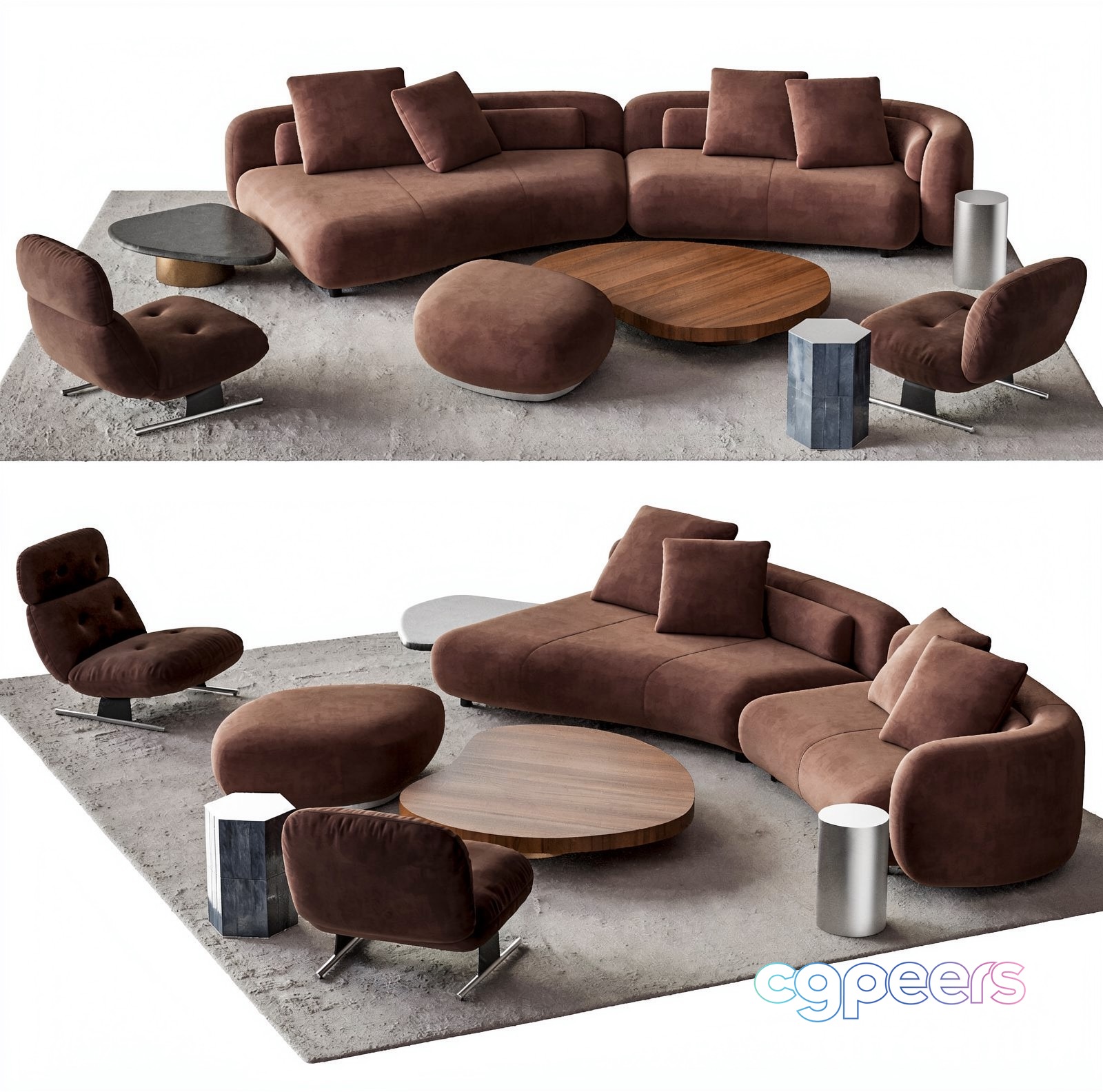 Modern Living Room 3D Model - 22449 - VRAY Render