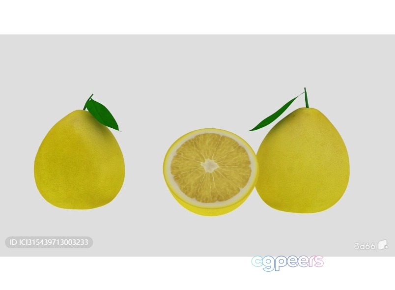 A 3D Lemon Image 3D Model - 6463 - VRAY Render