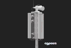 White Telephone 3D Model - 17230 - VRAY Render White Telephone 3D Model - 17230 - VRAY Render