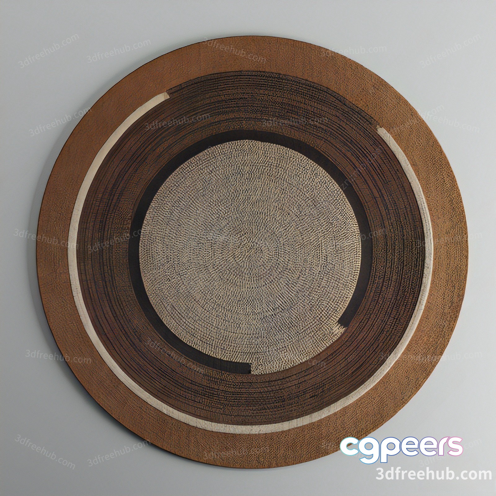 The Main Subject Is A Circular Wooden Object With A Textured Center 3D Model - 20293 - VRAY Render The Main Subject Is A Circular Wooden Object With A Textured Center 3D Model - 20293 - VRAY Render