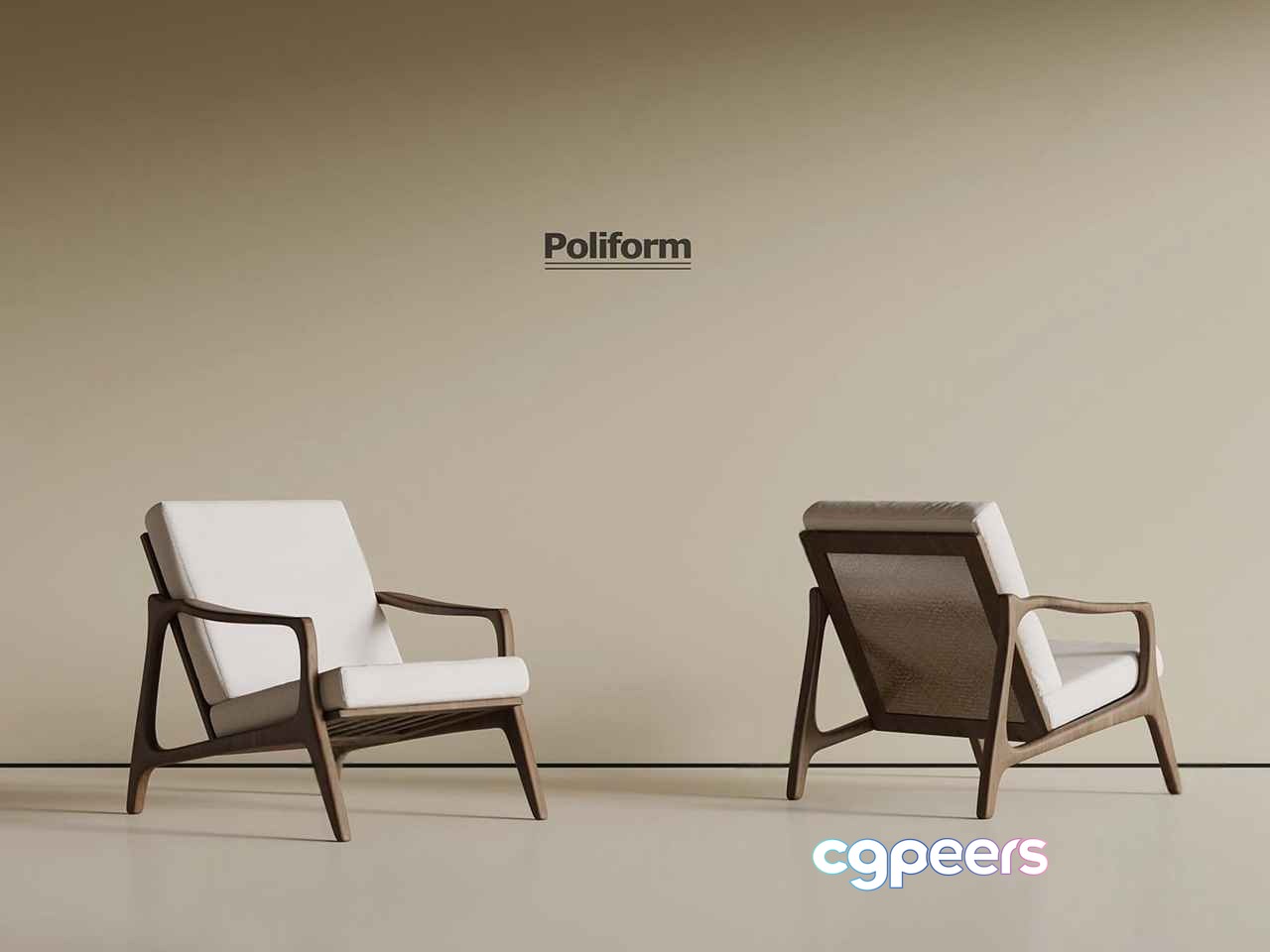 Wooden Chairs 3D Model - 10898 - VRAY Render