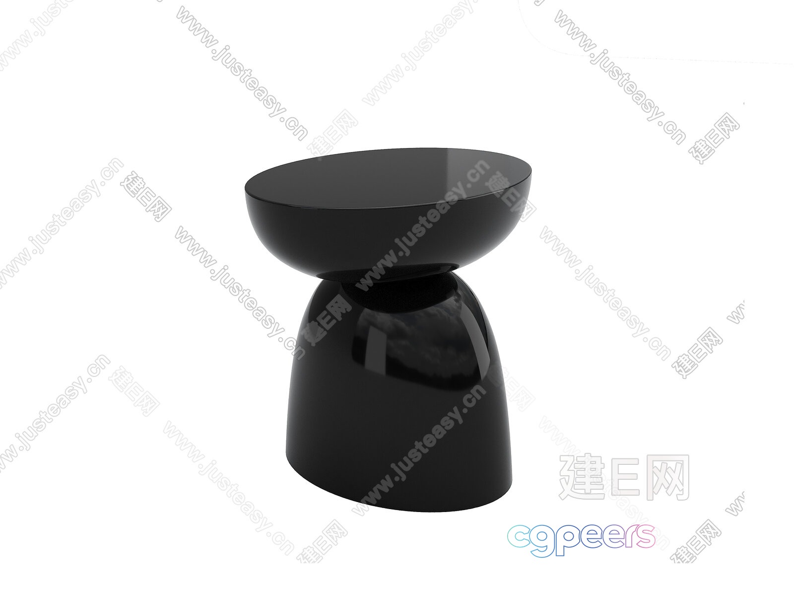 A Modern Black Stool 3D Model - 1170 - VRAY Render A Modern Black Stool 3D Model - 1170 - VRAY Render
