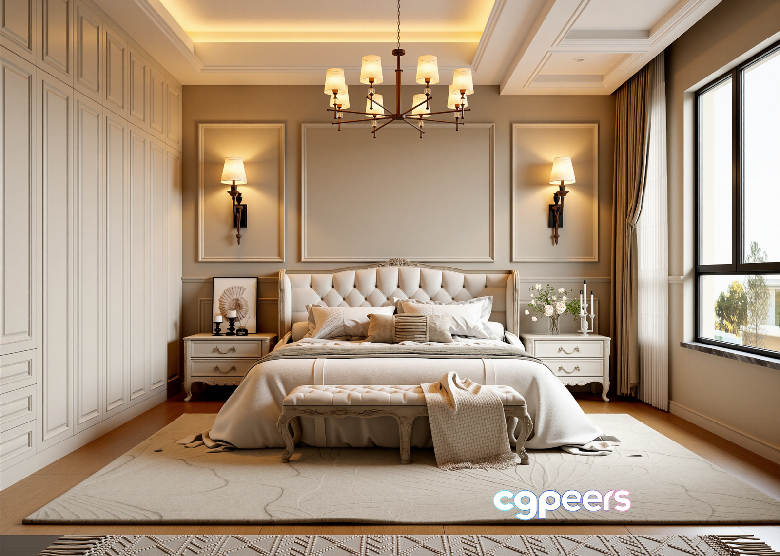 Cozy Bedroom 3D Model - 16199 - VRAY Render Cozy Bedroom 3D Model - 16199 - VRAY Render