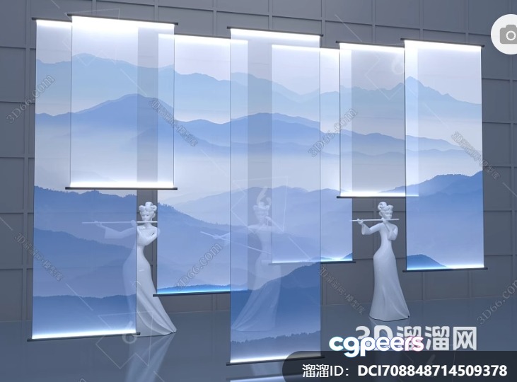 A 3D Rendering Of A Woman Playing A Flute 3D Model - 3347 - VRAY Render A 3D Rendering Of A Woman Playing A Flute 3D Model - 3347 - VRAY Render