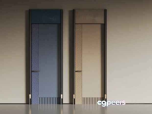 Two Sliding Doors 3D Model - 16556 - VRAY Render
