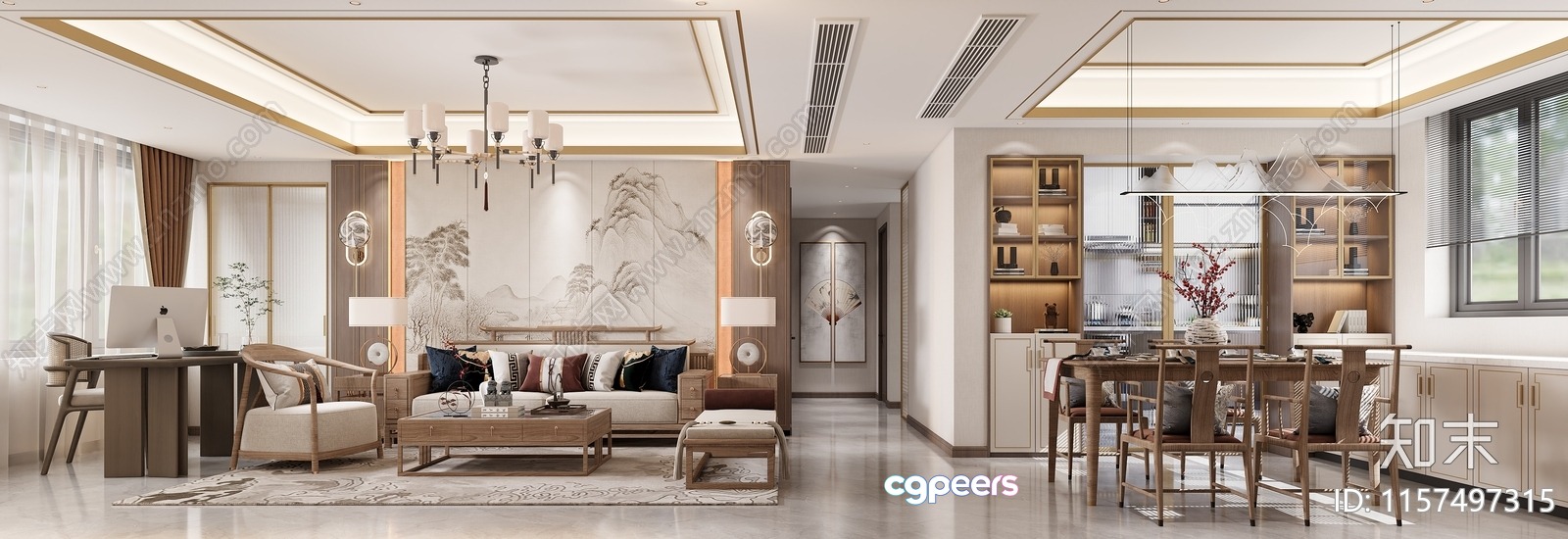 Modern Living Room 3D Model - 18253 - VRAY Render Modern Living Room 3D Model - 18253 - VRAY Render