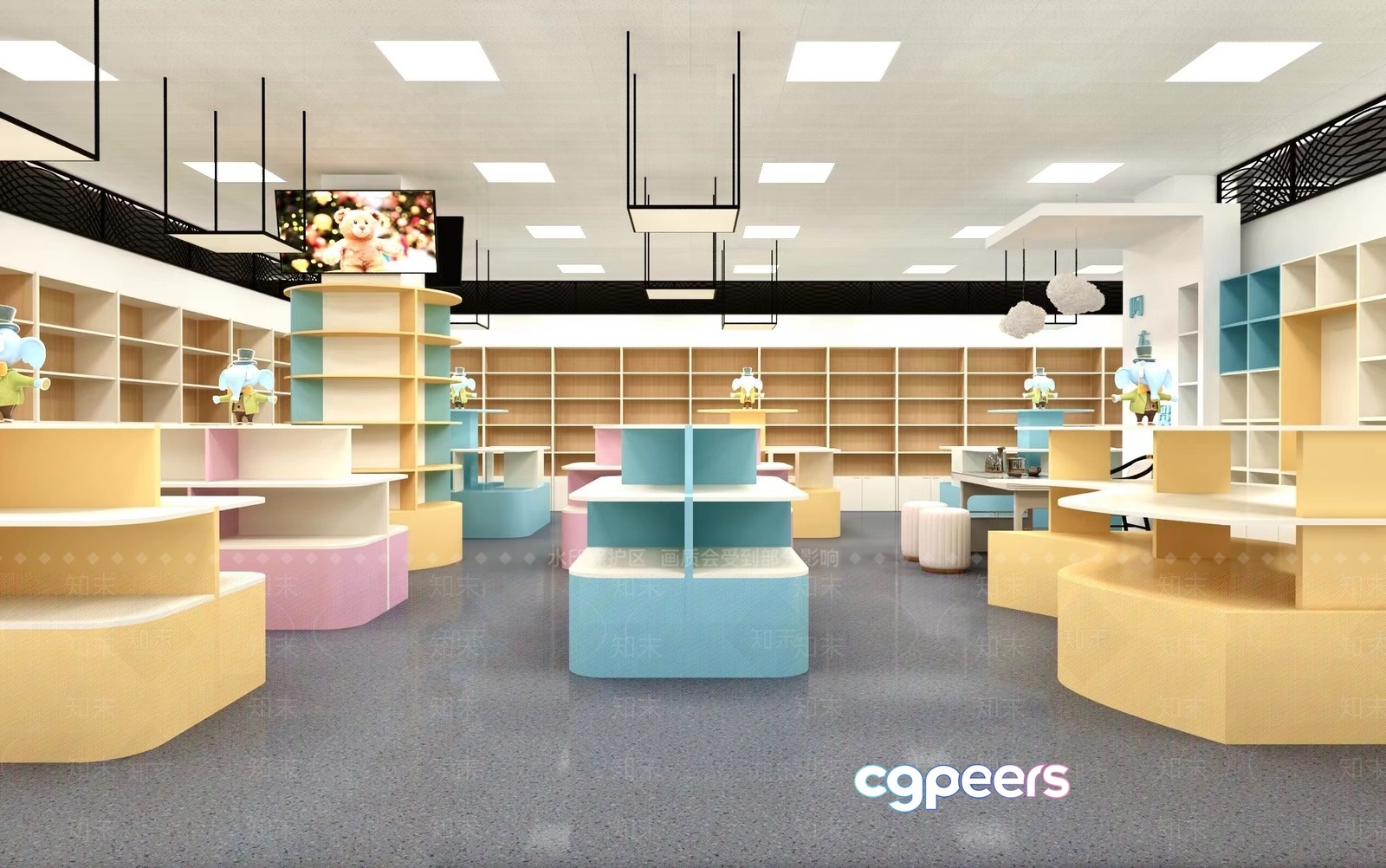 Modern Retail Space 3D Model - 7302 - VRAY Render Modern Retail Space 3D Model - 7302 - VRAY Render