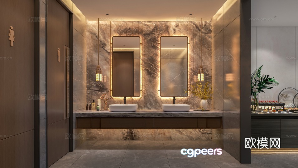 Modern Bathroom Sink 3D Model - 4241 - VRAY Render