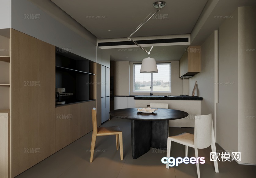 Modern Kitchen 3D Model - 953 - CORONA Render Modern Kitchen 3D Model - 953 - CORONA Render
