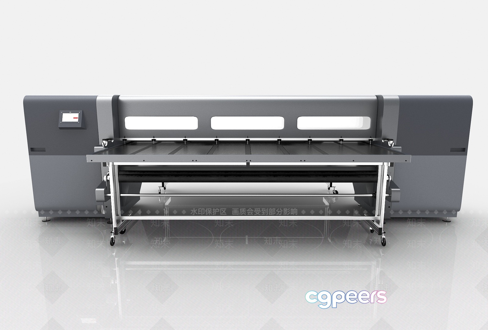 A Large Gray Printer 3D Model - 14972 - VRAY Render A Large Gray Printer 3D Model - 14972 - VRAY Render