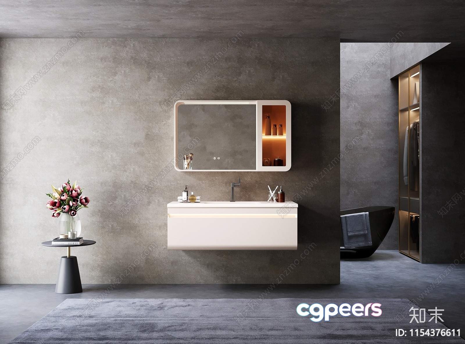 Modern Bathroom Sink 3D Model - 5277 - CORONA Render Modern Bathroom Sink 3D Model - 5277 - CORONA Render